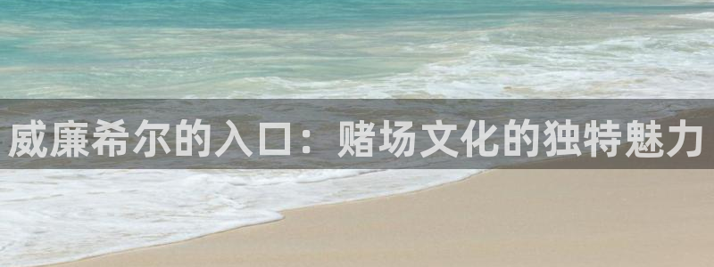 威九国际app入口：威廉希尔的入口：赌场文化的独特魅力